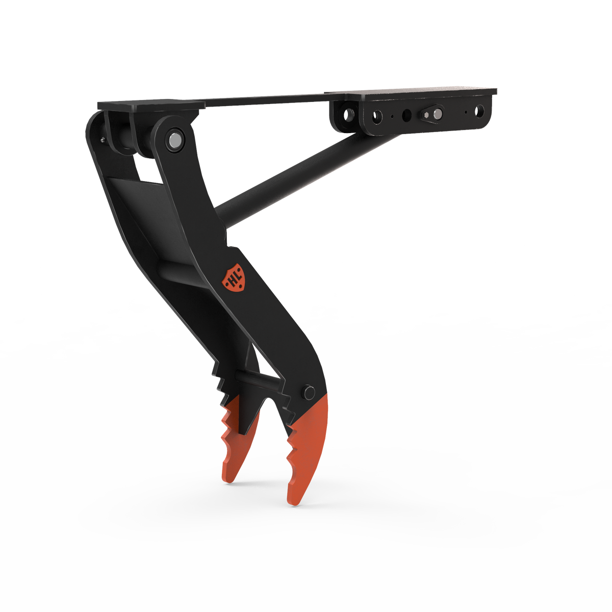 1-2 Tonne Manual Excavator Thumb attachment with dual claws for increased flexibility.