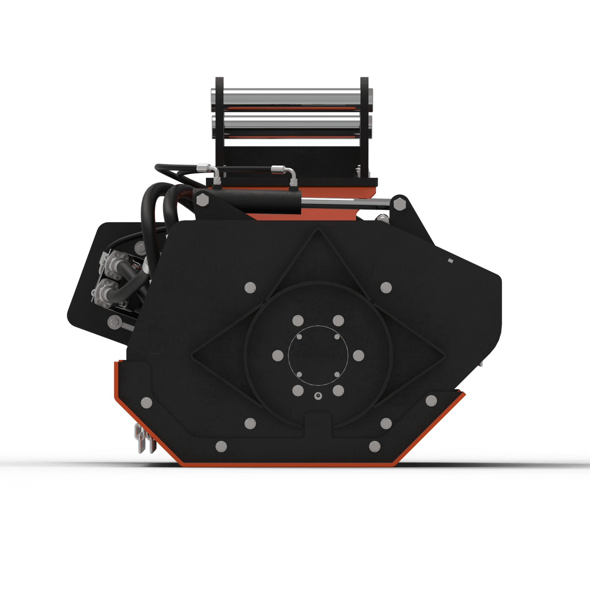 100-FMH Forestry Mulcher Head - 9-15 Tonne Excavators side view illustration