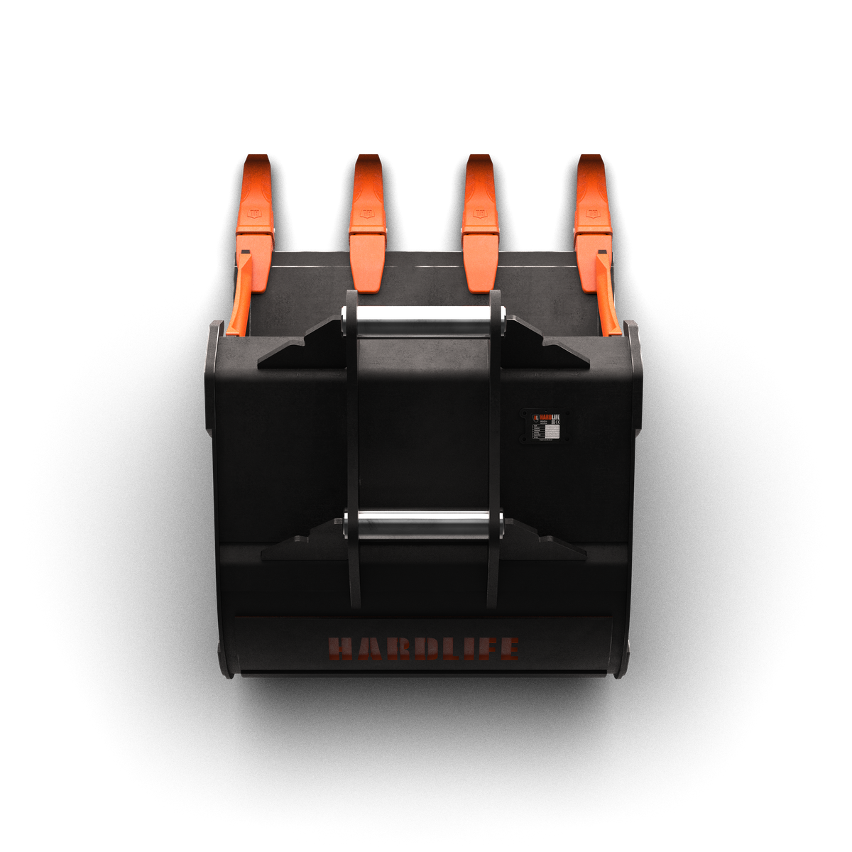 10-14 Tonne Excavator Digging Bucket with durable design and orange clamps for effective earthmoving tasks.