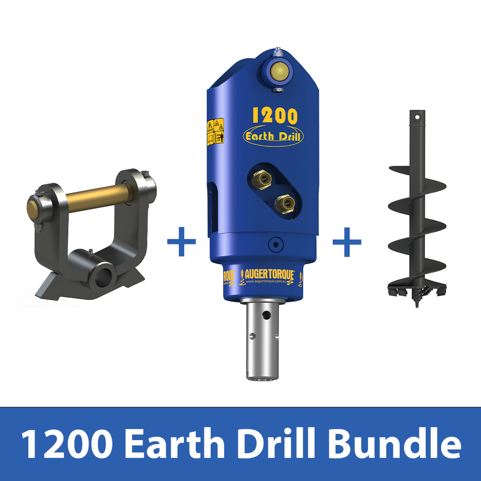 Auger Torque 1200 Earth Drill Bundle - 0.75 - 1.0 Tonne