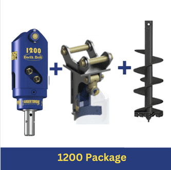Auger Torque 1200 Earth Drill w/Double Pin Hitch 1-2 Tonne