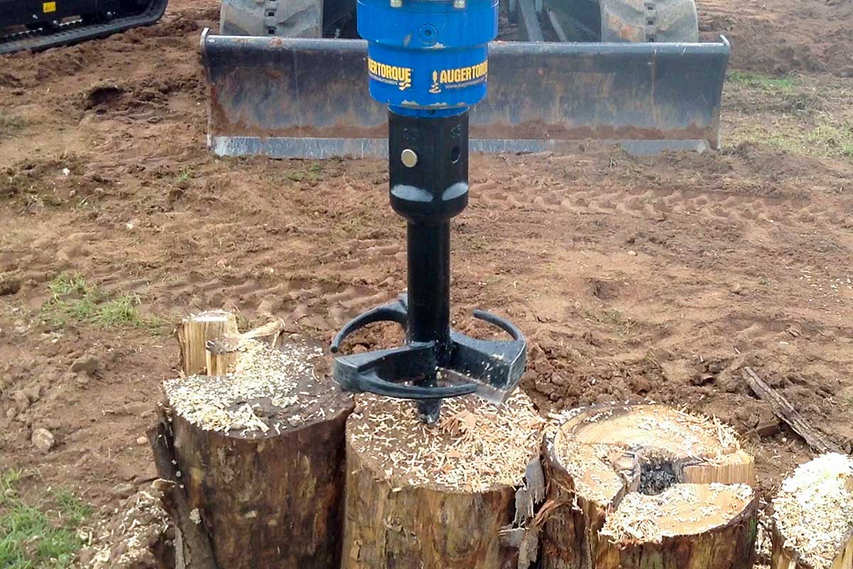 Augertorque Stump Planer DIA 350 (14") - 65mm RND HUB 