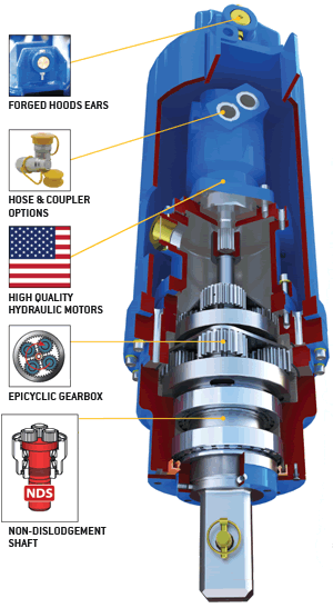 Auger Torque 35000 Max Earth Drill 20 - 45T hydraulic motor diagram and components.