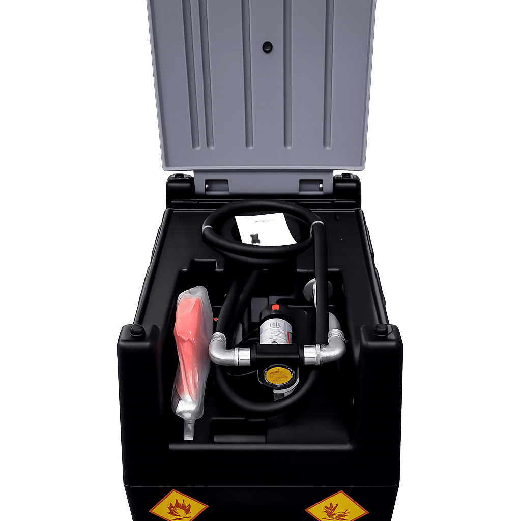 Mobile Diesel Tank With Pump, featuring durable design for fuel storage and transportation.