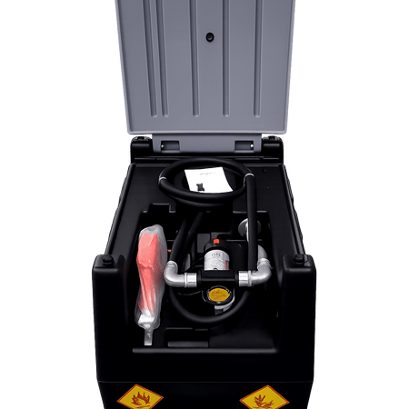 Mobile Diesel Tank With Pump, featuring durable design for fuel storage and transportation.