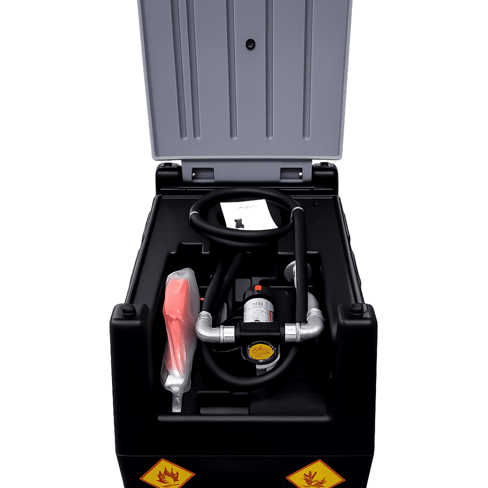 Mobile Diesel Tank With Pump, featuring durable design for fuel storage and transportation.