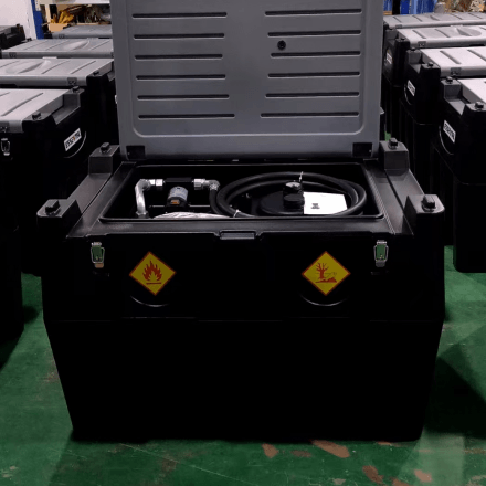 Mobile Diesel Tank With Pump, designed for fuel storage and refuelling in construction and agriculture.